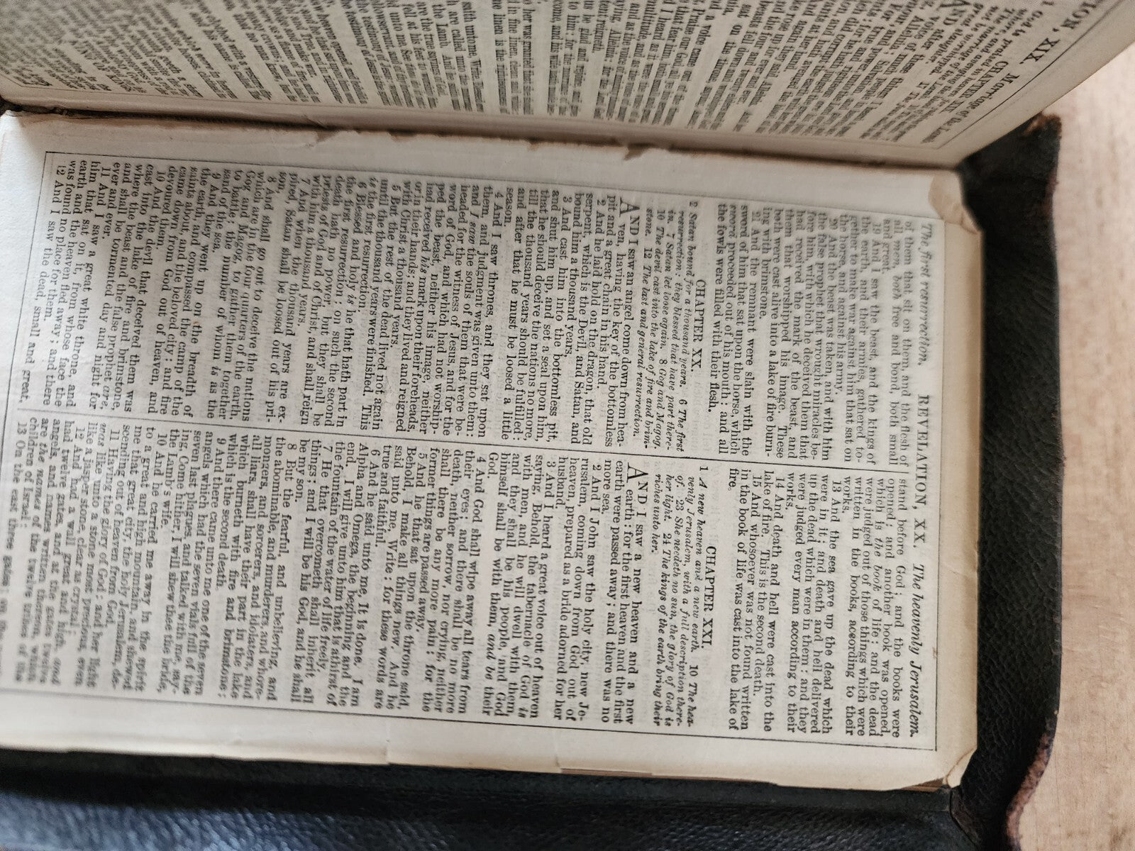 Holy Bible "moaps" 19th century - Leather