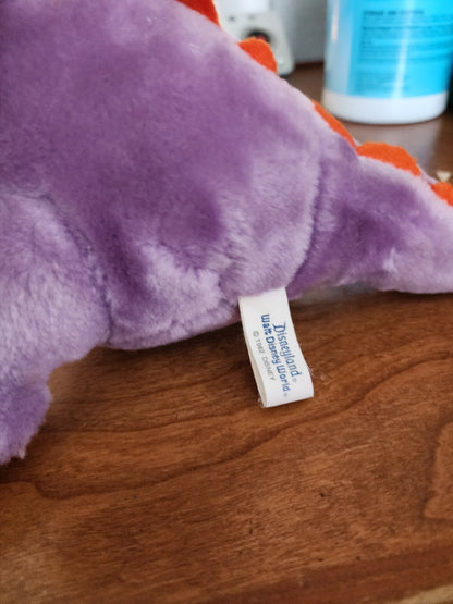 Vtg 80's Figment 11" Plush Purple Dragon Walt Disney World