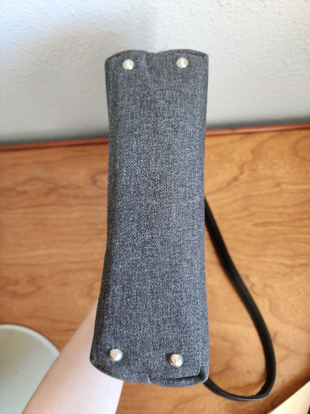 Authentic KATE SPADE Wool Dark Gray Shoulder Handbag