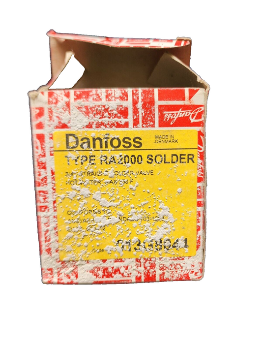 Danfoss RA2000 3/4” Straight Solder Valve 013G8044