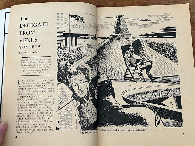 AMAZING SCIENCE FICTION STORIES - This Crowded Earth by Robert Bloch