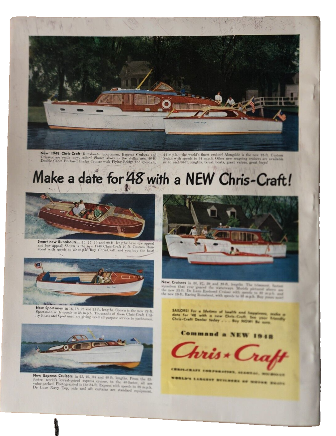 1948 JANUARY HOLIDAY MAGAZINE - WEST COAST OF FLORIDA