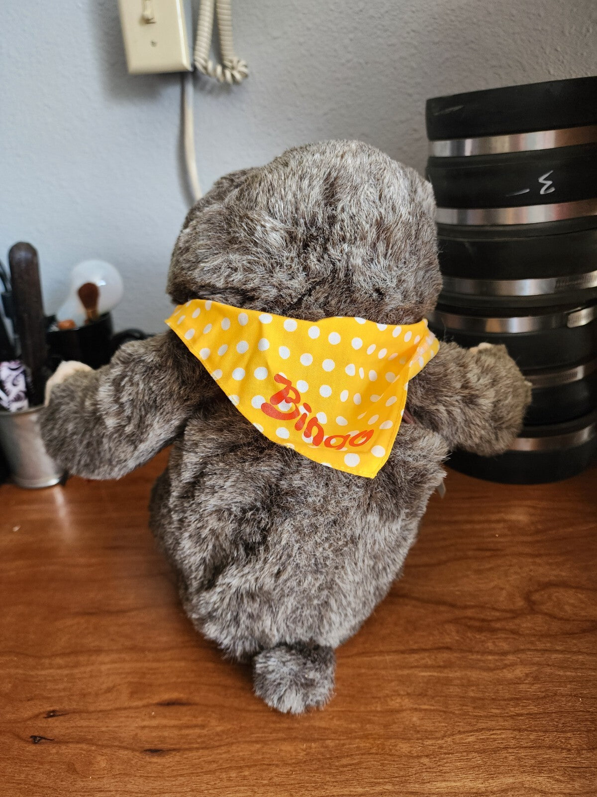 Hasbro Softies Bingo Bear Plush Hand Puppet 1986