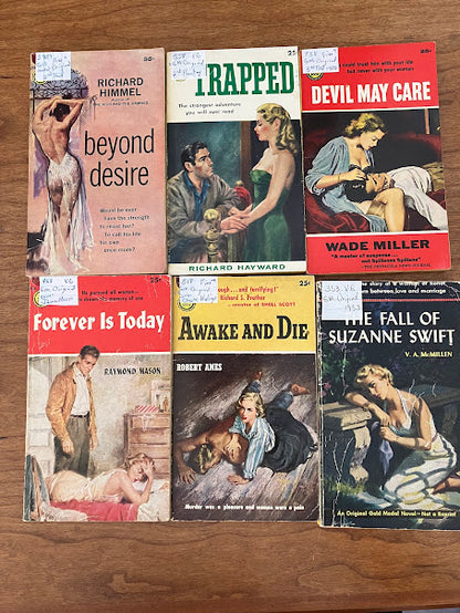 Vintage Paperbacks - Gold Medal Books - Lot of 6