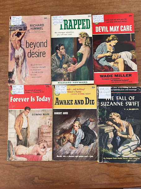 Vintage Paperbacks - Gold Medal Books - Lot of 6